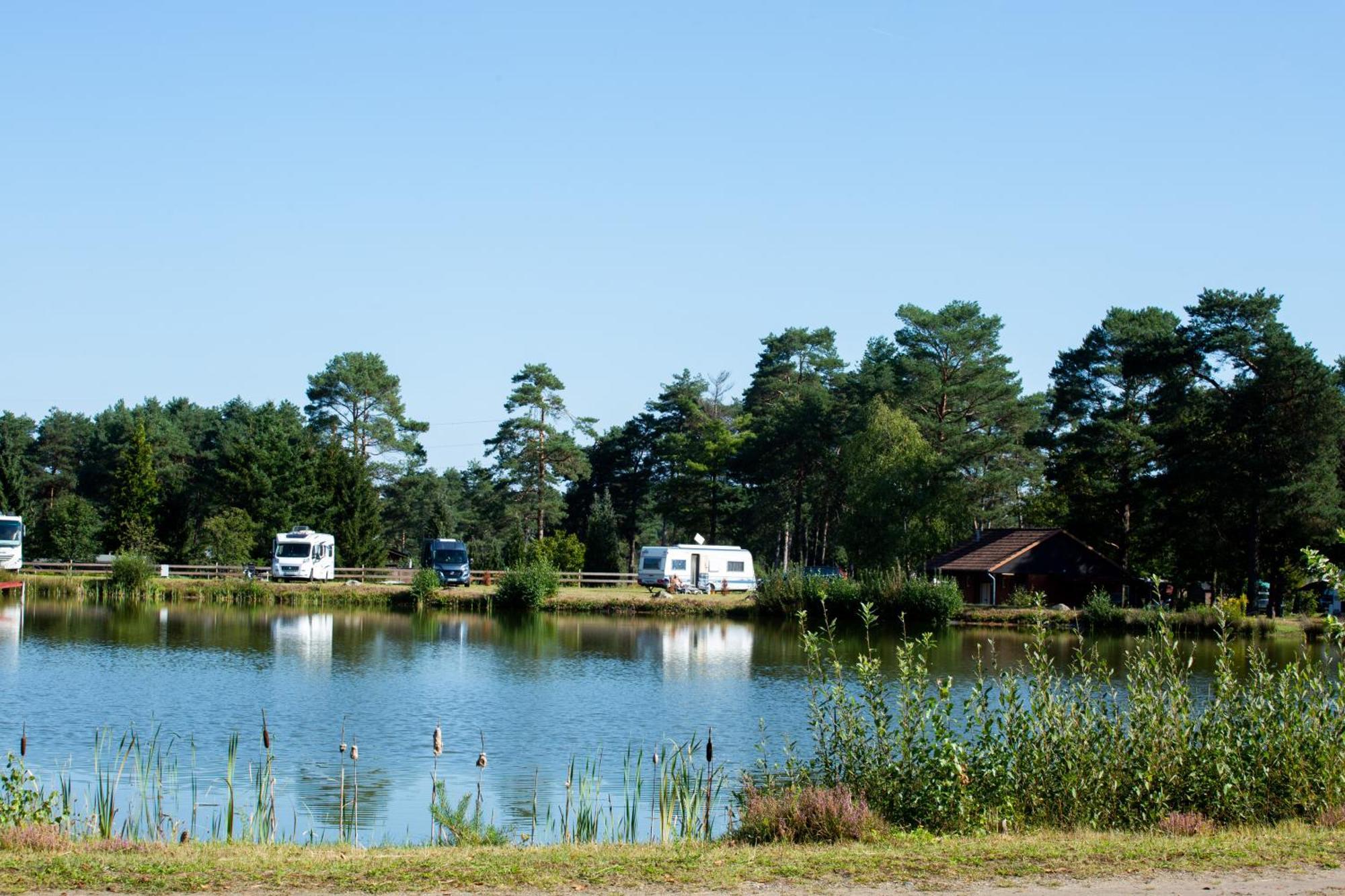 Naturcamping Lueneburger Heide - Chalets & Tiny Haeuser ゾルタウ エクステリア 写真